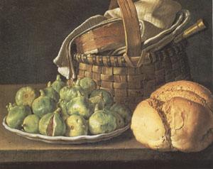 Melendez, Luis Eugenio Still Life with Figs (mk05) oil painting image